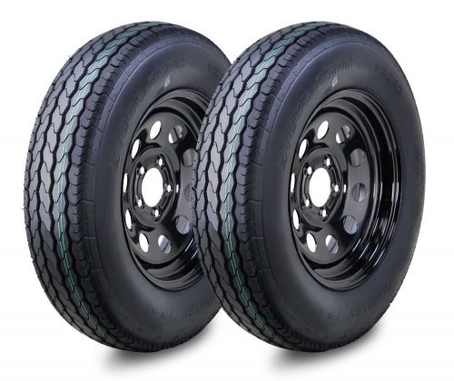 2 Free Country Trailer Tire Assembly ST205/75D15 6-Ply Black Mod Rim 5 Lug on 5", US $199.98, image 5