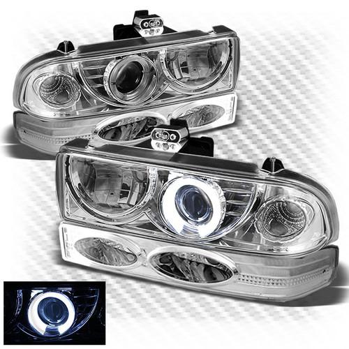Buy 9804 CHEVY S10 BLAZER HALO PROJECTOR HEADLIGHTS+BUMPER SIGNAL
