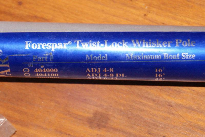 Forespar adjustable whisker pole new 4-8 ft still w/tags