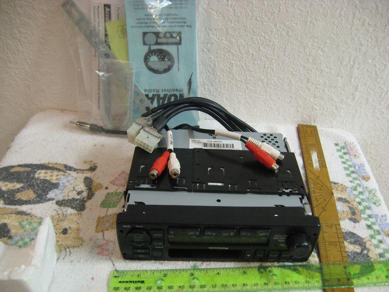 New panasonic weather band receiver cassette in dash cq-4500u heavy duty 