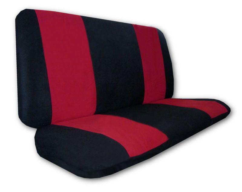 Synthetic Leather Red Black Flame High Back Car Seat Covers 7pc Pkg #1, US $48.93, image 3