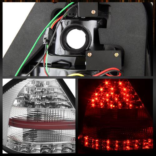 Buy 0507 MERCEDES BENZ W203 CCLASS CLEAR LED TAIL LIGHTS BRAKE LAMPS