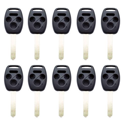 10pcs new remote key shell case for  honda accord civic cr-v 4bts