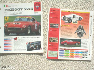 1959 / 1960 / 1961 / 1962 FERRARI 250GT/ 250 GT SWB IMP Brochure, US $10.00, image 2