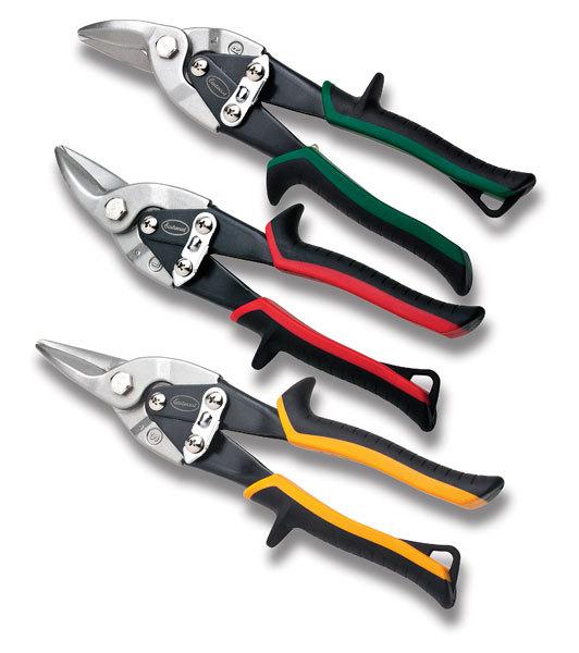 Eastwood 3 piece aviation metal tin snip set - straight, right & left cuts