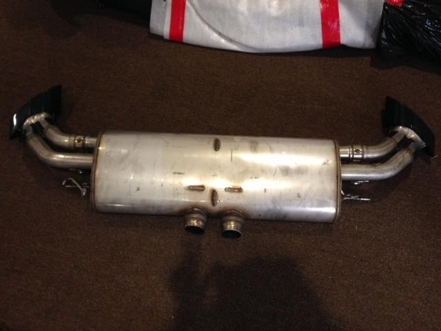 BMW OEM X6 Exhaust Muffler-Rear muffler - Black Tips, US $700.00, image 2