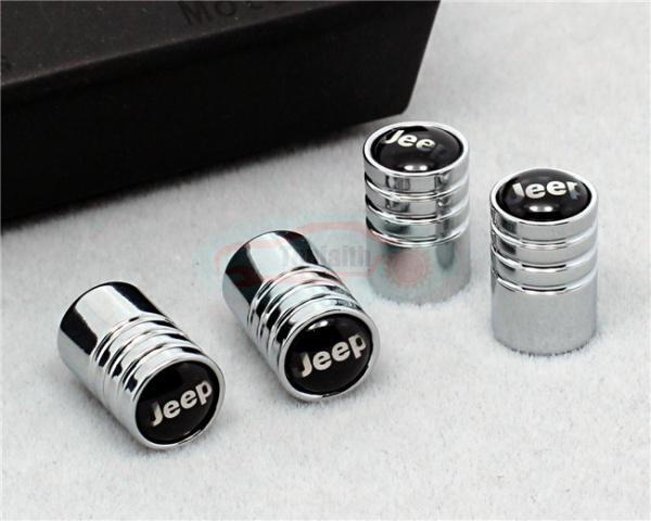 Chrome long airtight wheel air tyre tire valve caps stem for jeep