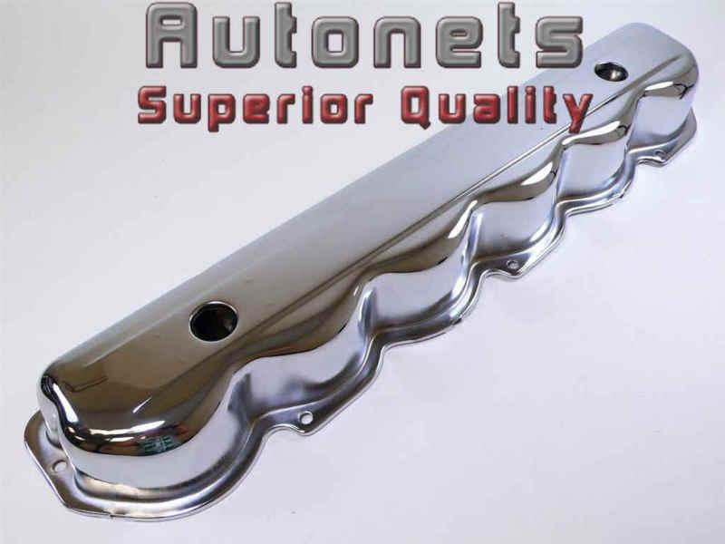 Chrome steel ford valve cover 1965-87 240-300 6 cylinder tall street hot rat rod