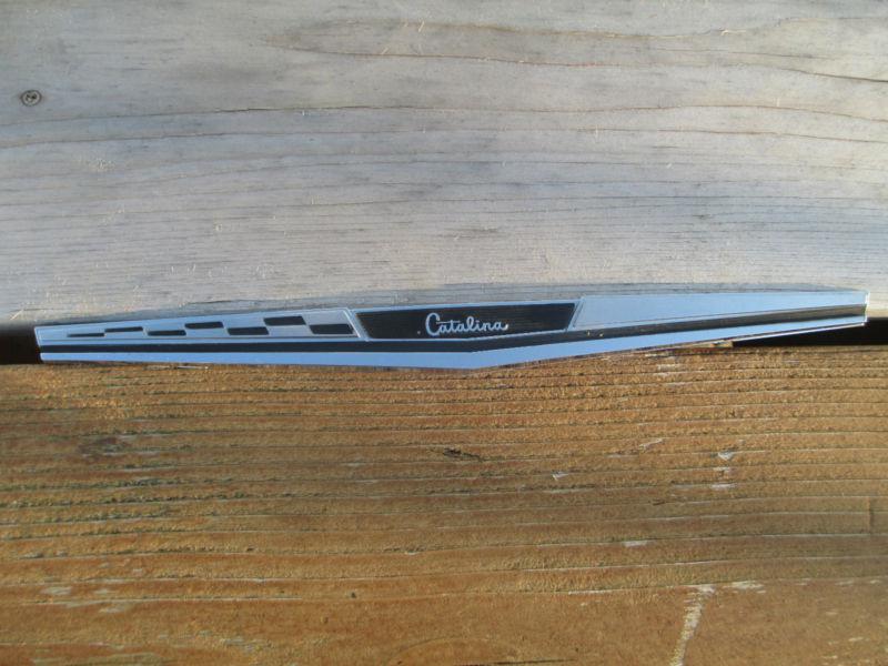 Nos 1966 pontiac catalina fender emblem nameplate trim, badge, new old stock