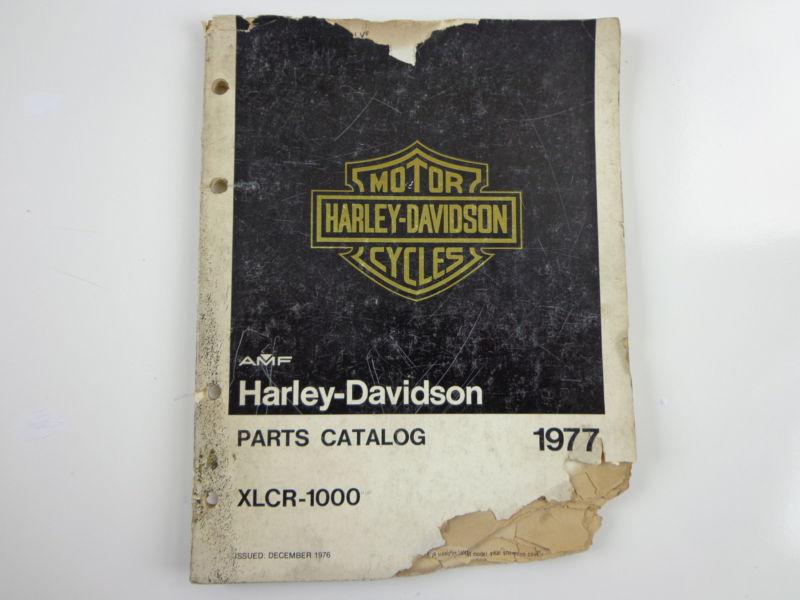 Harley davidson amf parts manual xlcr-1000 1977-78 99498-77