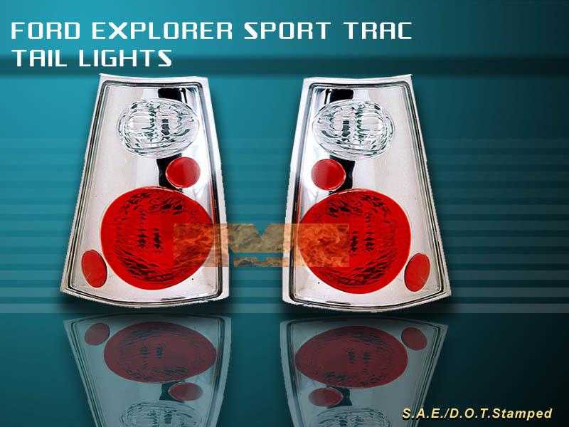 Buy 20012005 FORD EXPLORER SPORT TRAC TAIL LIGHTS CHROME 02 03 04 in