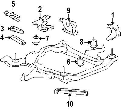 Gmc 25840458 genuine oem factory original strut mount