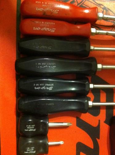 Snap On 13 Piece Assorted Hard Handled Screw Driver Set, US $79.99, image 2