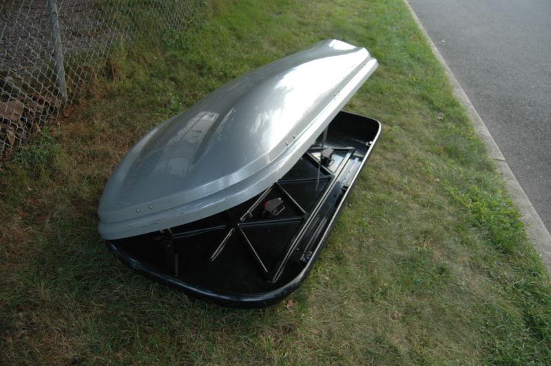 THULE EVOLUTION SILVER ROOF TOP CARGO BOX luggage ski snowboard gear, US $200.00, image 5