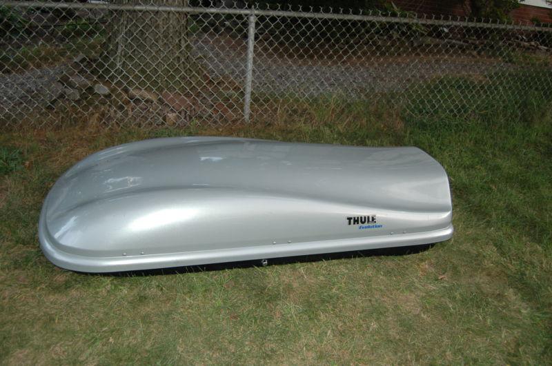 THULE EVOLUTION SILVER ROOF TOP CARGO BOX luggage ski snowboard gear, US $200.00, image 6