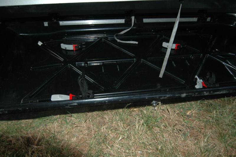 THULE EVOLUTION SILVER ROOF TOP CARGO BOX luggage ski snowboard gear, US $200.00, image 9