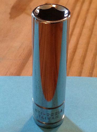 Kti-22214   3/8" drive 7/16" 6pt chrome deep socket (k tool international)