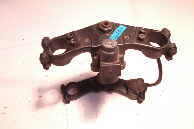 Kawasaki zg1000 zg 1000 1986-86 upper, lower triple tree & ignition switch 26609