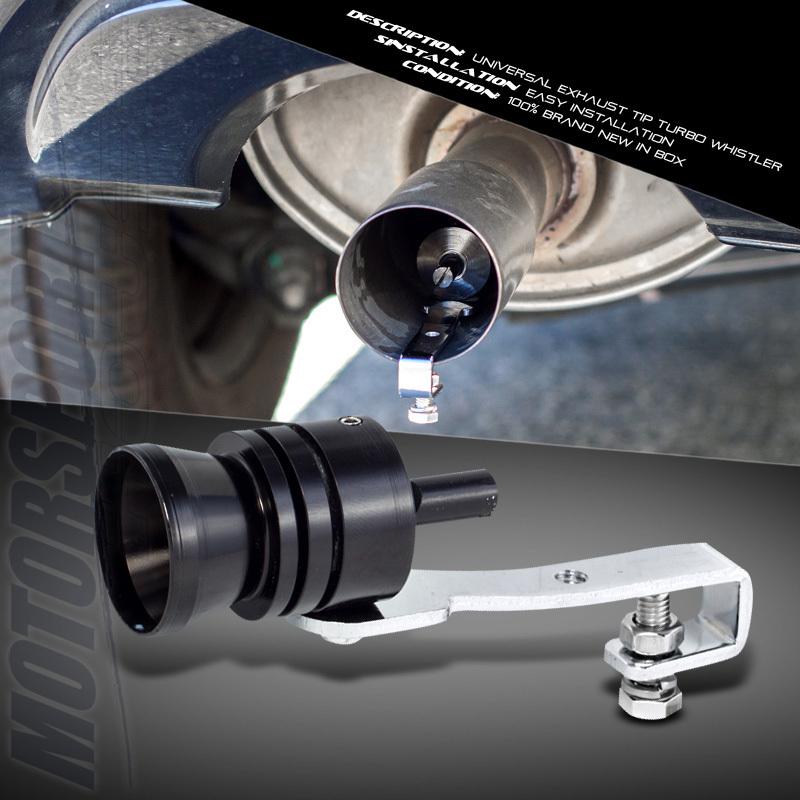 Buy UNIVERSAL BLACK CATBACK MUFFLER EXHAUST TIP TURBO SOUND PRODUCER