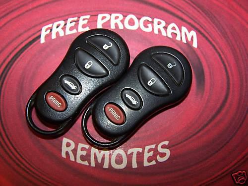 2 keyless remotes 02 03 04 jeep liberty 01-04 ntrepid stratus 300m pn 04602260
