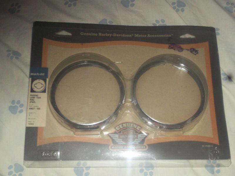 Harley-davidson passing lamp trim ring (multi-fit) 69622-99a