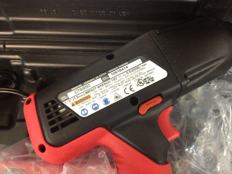 Buy SnapOn CT6850 Impact Wrench 1/2" 18V Cordless, NEW SET FAST