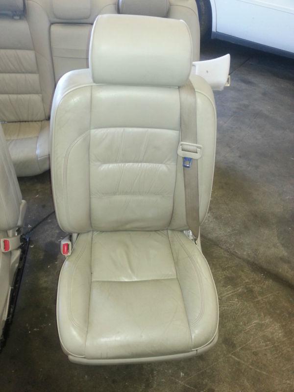 Buy 98 99 00 01 LEXUS GS300 SEAT SEATS SET FRONT REAR LEATHER Tan