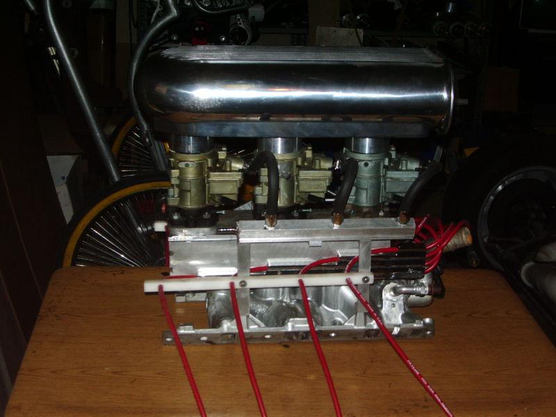 Buick 215 300 Rover 4.9 Hot Rod Tri-Carb Intake Set-up Complete, US $600.00, image 2