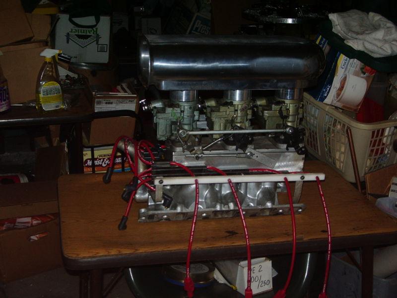Buick 215 300 Rover 4.9 Hot Rod Tri-Carb Intake Set-up Complete, US $600.00, image 6