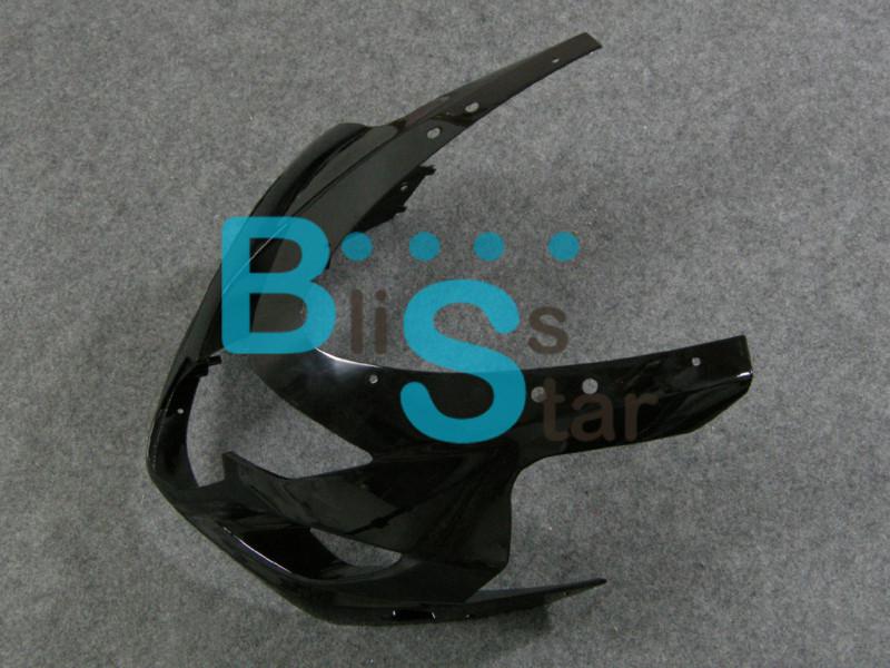 Black suzuki gsxr 600 750 2004 2005 front cowling upper nose headlight fairings