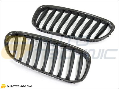 03 04 05 06 07 08 bmw e85 e86 z4 z4m real carbon fiber front kidney grille