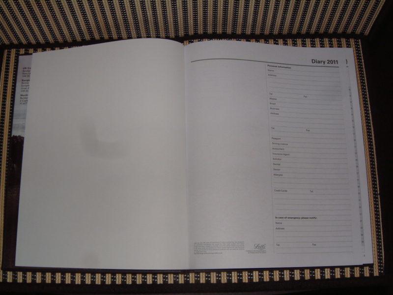 BENTLEY GENUINE LEATHER COVERED DATED DIARY/PLANNER FROM 2011, UN~TOUCHED!!, US $40.00, image 4