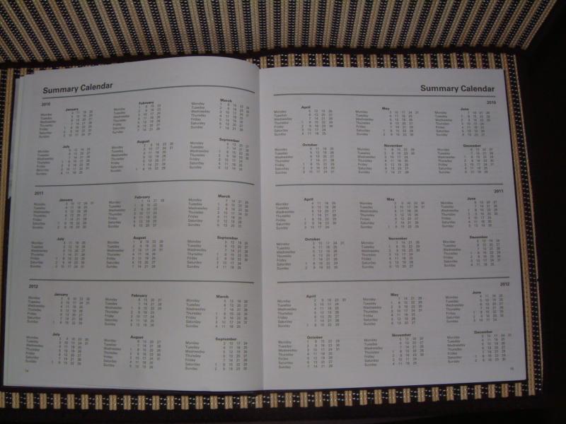 BENTLEY GENUINE LEATHER COVERED DATED DIARY/PLANNER FROM 2011, UN~TOUCHED!!, US $40.00, image 5