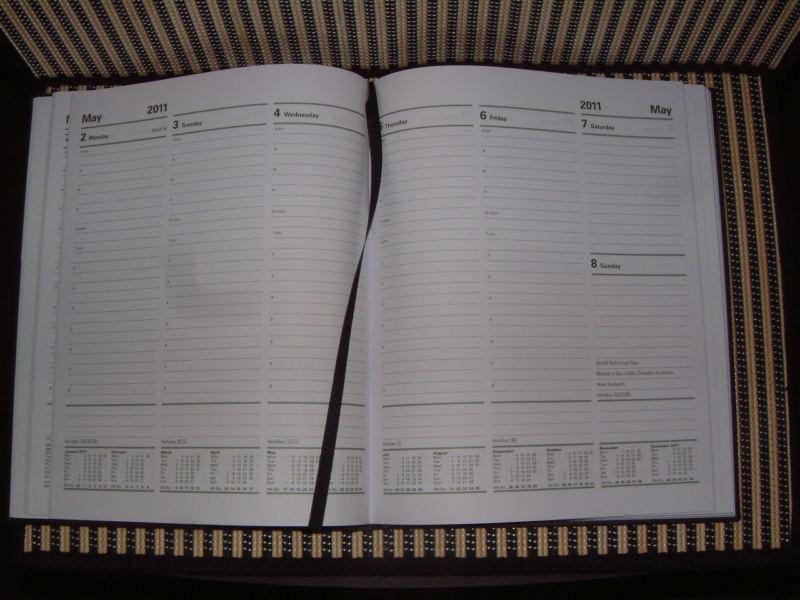 BENTLEY GENUINE LEATHER COVERED DATED DIARY/PLANNER FROM 2011, UN~TOUCHED!!, US $40.00, image 8