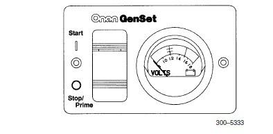 Cummins onan 300-5333 switch voltmeter panel