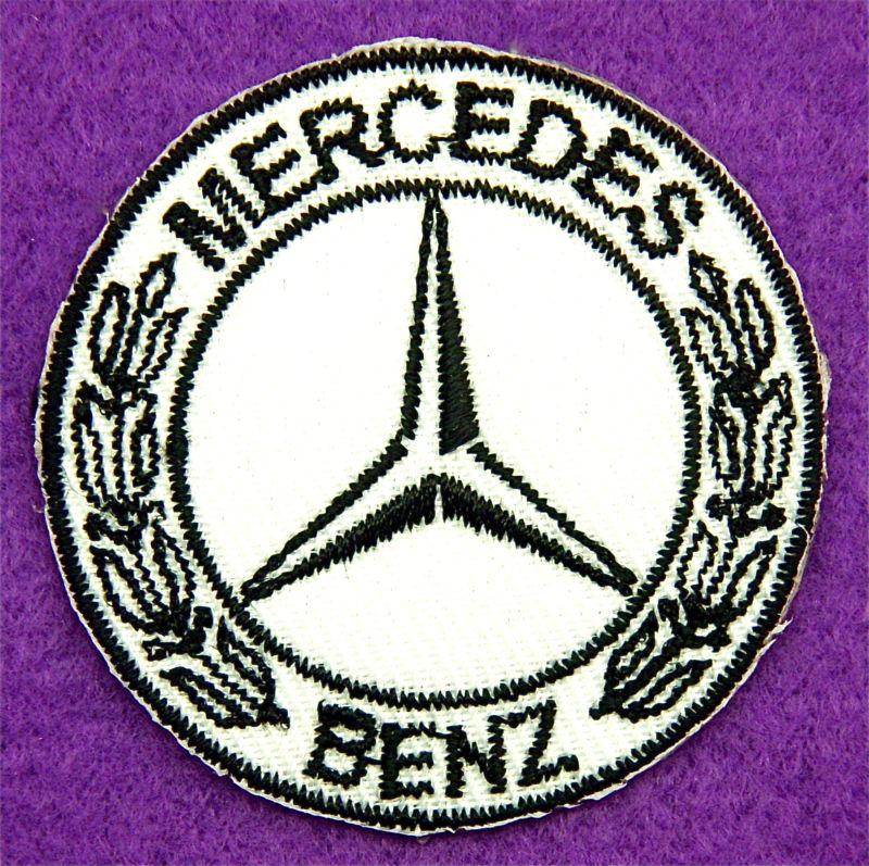Mercedes-benz  embroidered  iron on patch white & black hat size