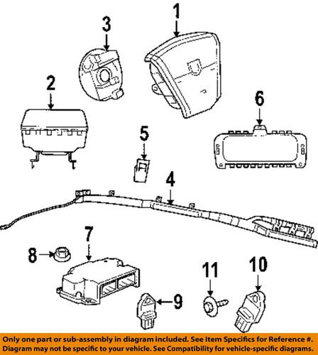 Dodge oem xs26xdvai air bag module-driver air bag