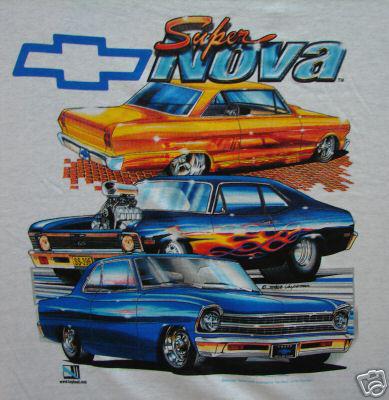 Super nova  chevy    xl  shirt   muscle car
