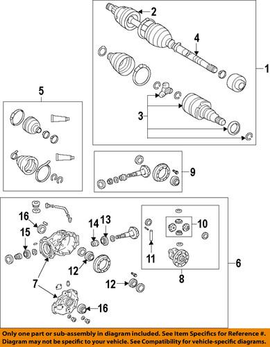 Toyota oem 9031142046 seal, rear axle shaft/axle shaft seal