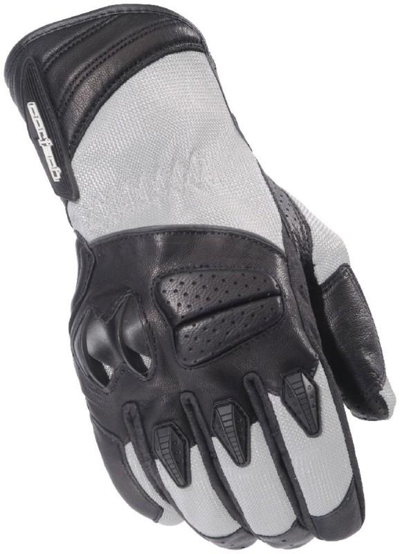 Cortech gx air 3 silver xs mesh leather motorcycle gloves gx-air