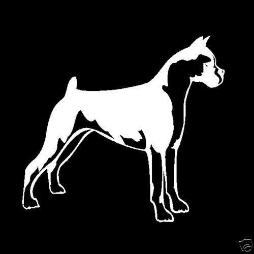 2 pack - boxer dog truck car decal window decals sticker pets animal decals