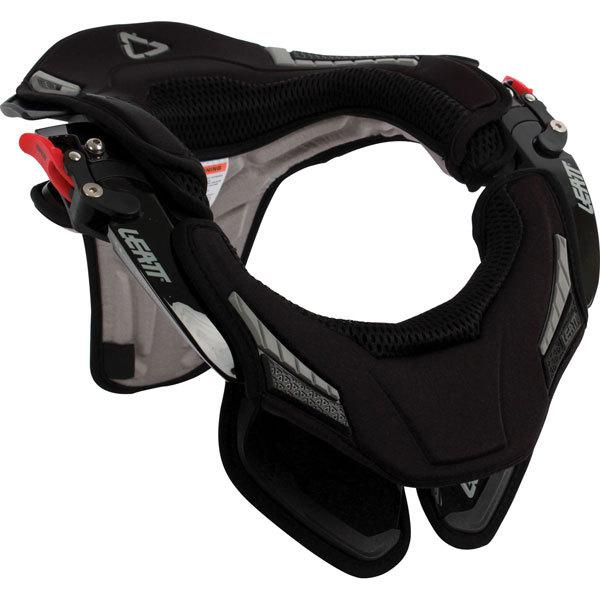 Black l/xl leatt gpx race neck brace