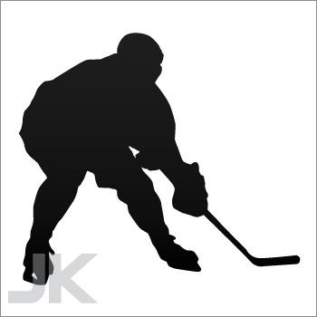 Decal sticker ice hockey player 0502 zab26