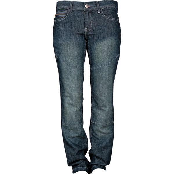 Blue 10 speed and strength motolisa women's demin riding pant