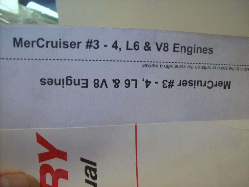 MERCURY SERVICE MANUAL ENGINE SPECIFICATIONS MAINTENANCE & REPAIR #3-4 L6&V8 , US $0.99, image 7