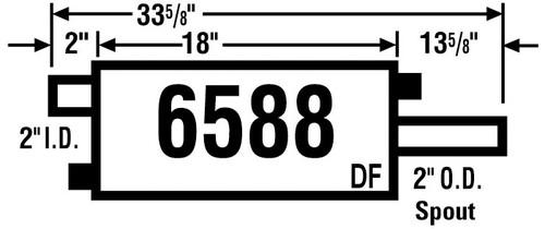 Ap exhaust 6588 exhaust muffler-muffler