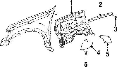Toyota 9008046327 genuine oem factory original lower seal clip