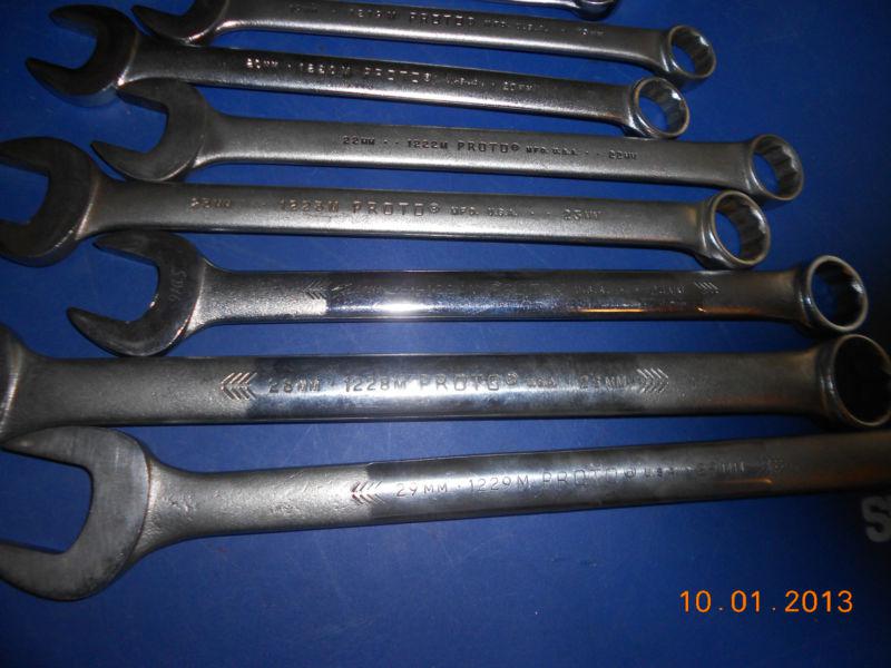 Buy 10 Large Proto Professional Metric Combination Wrenches Free USA