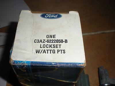 NOS 1963 1964 FORD GALAXIE 500XL DOOR LOCK IGNITION KEY LOCK AND COVER SET ORIGI, US $99.99, image 2