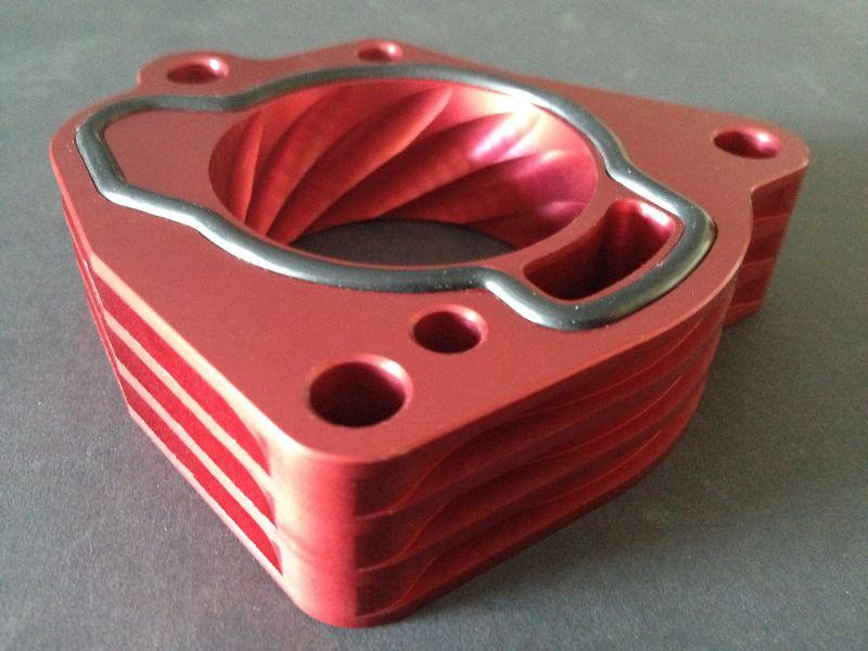 Red toyota echo 1.5l, scion xa, xb 1.5l throttle body spacer